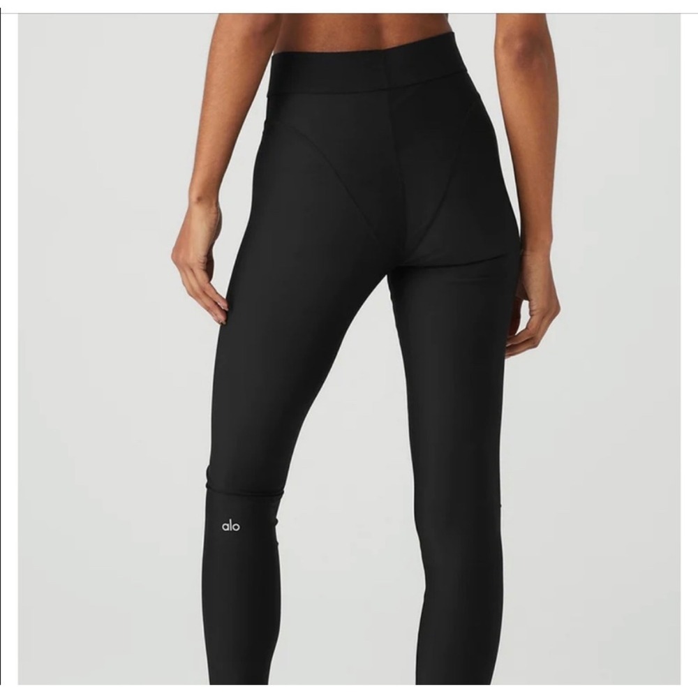 Alo Yoga Airlift High Waist Cutaway Legging Black Women's M Cutout Front - Picture 4 of 16